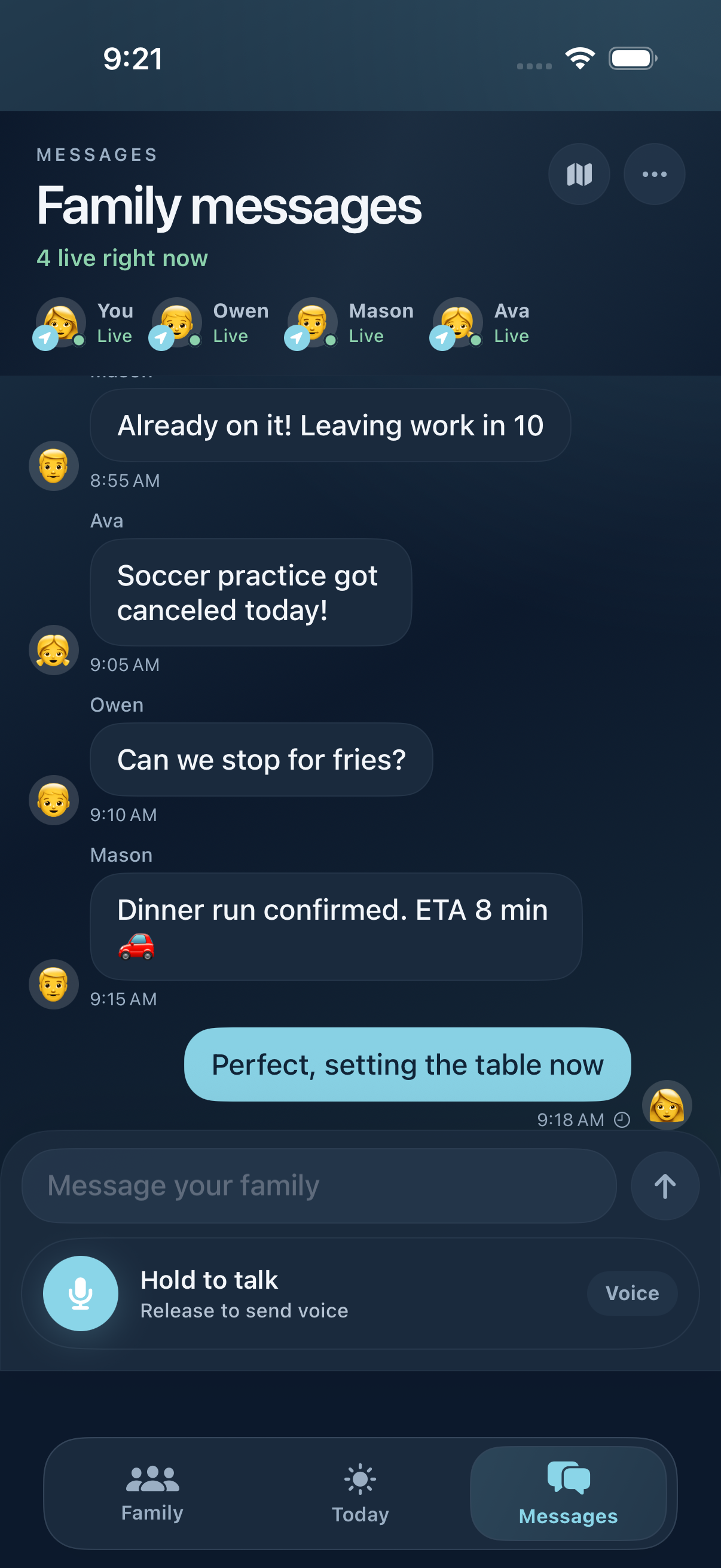 Messages BRYKK screenshot